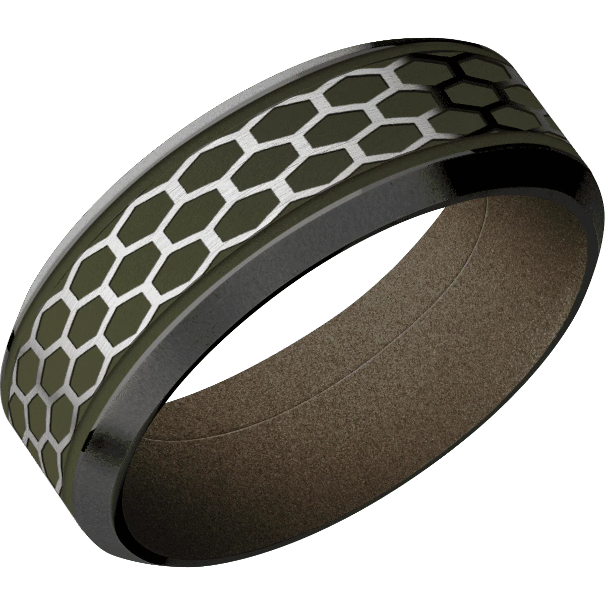 Zirconium + Polish , Bead Finish + Burnt Bronze - Image 2