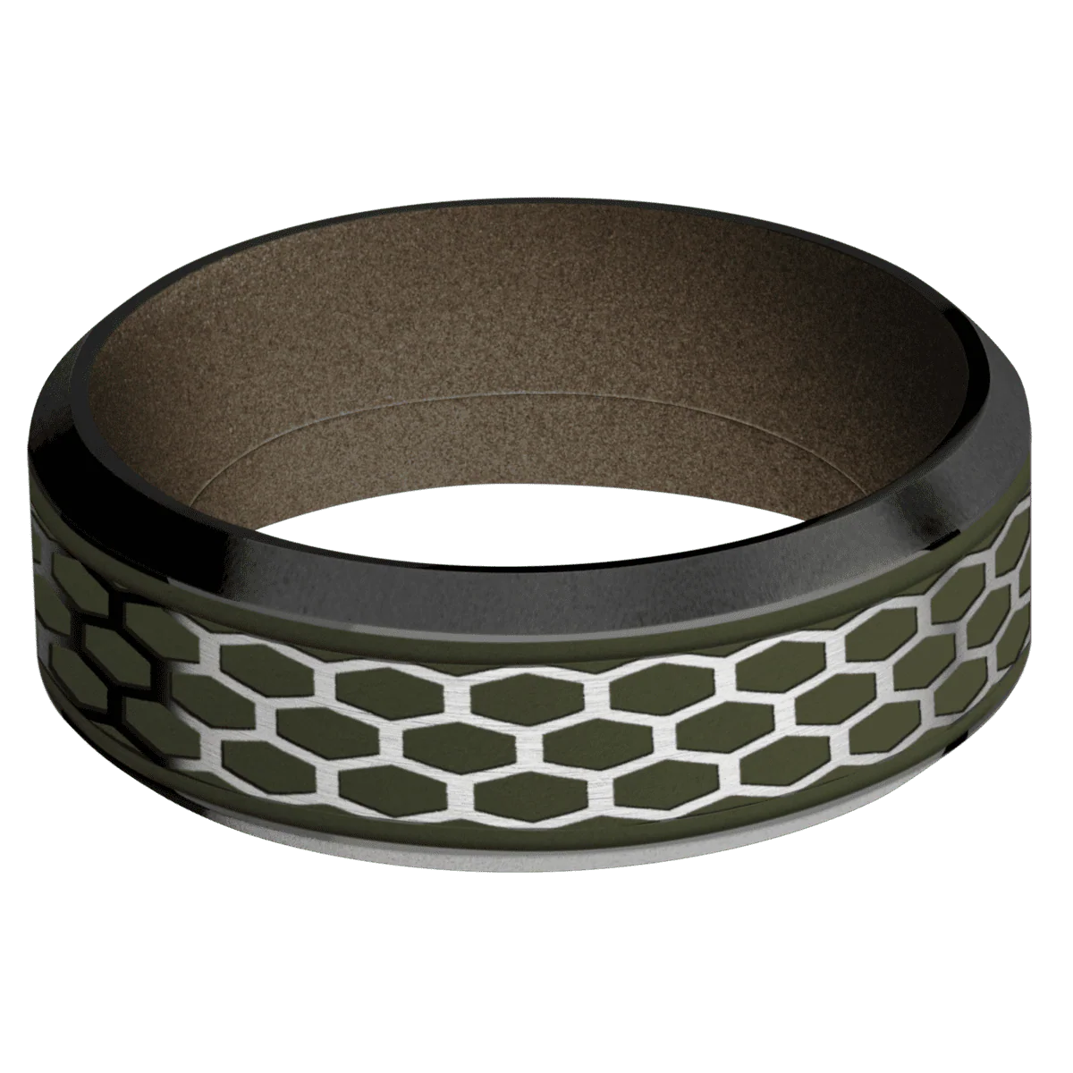 Zirconium + Polish , Bead Finish + Burnt Bronze - Image 3