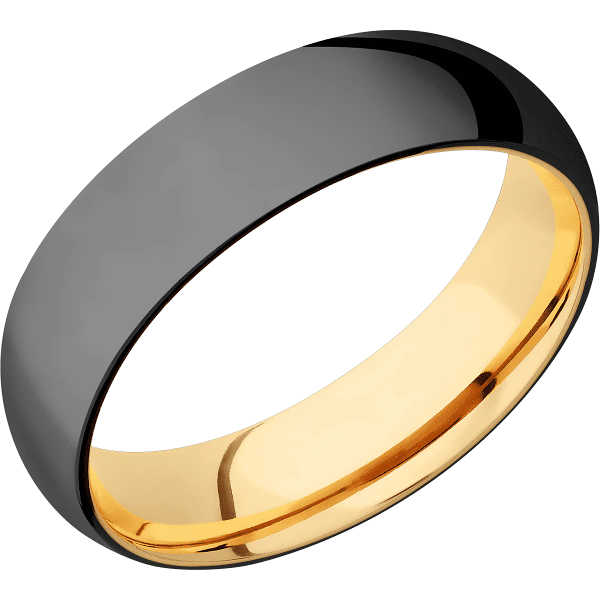 Zirconium + Polish Finish + 10K Yellow Gold - Image 2