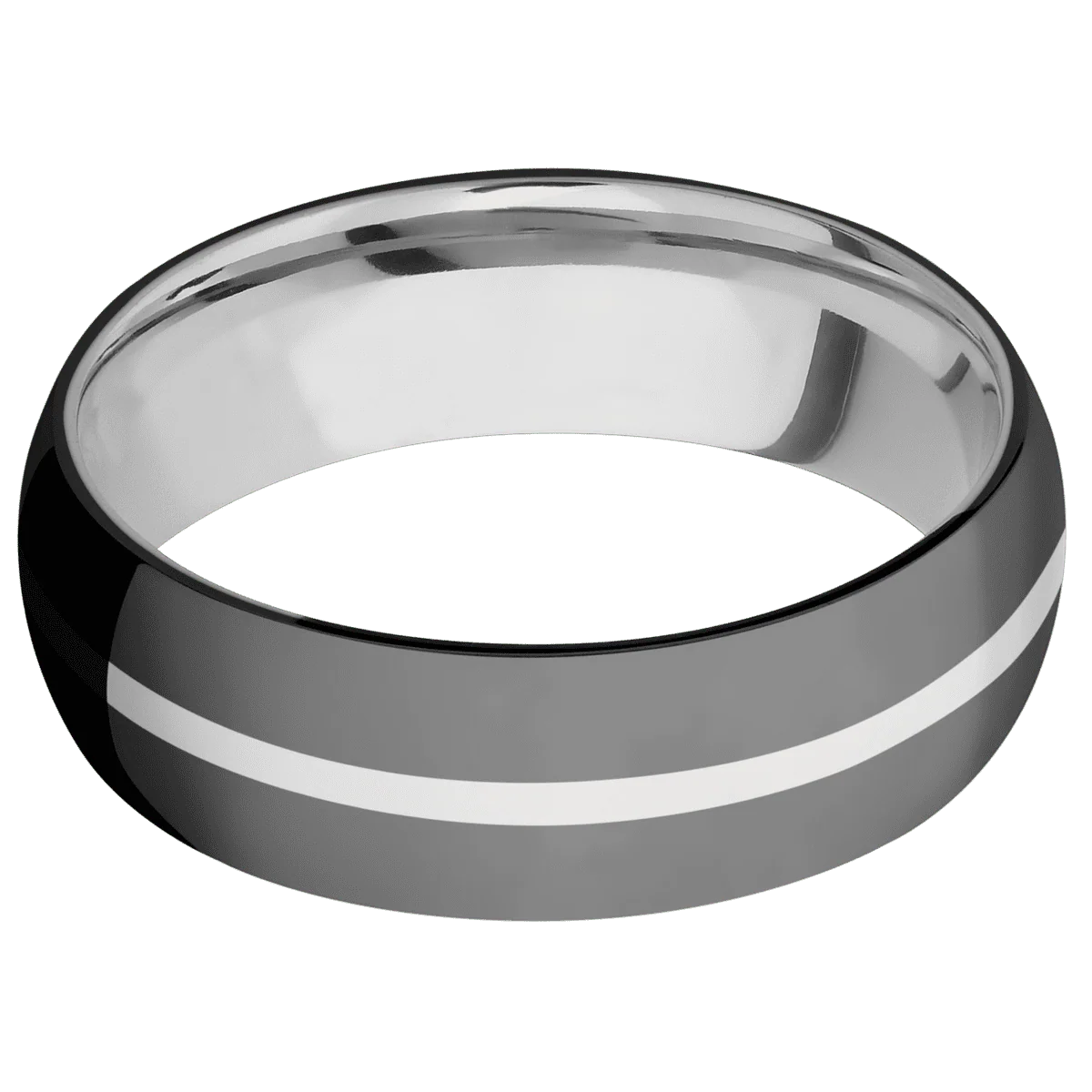 Zirconium + Polish Finish + 14K White Gold - Image 3