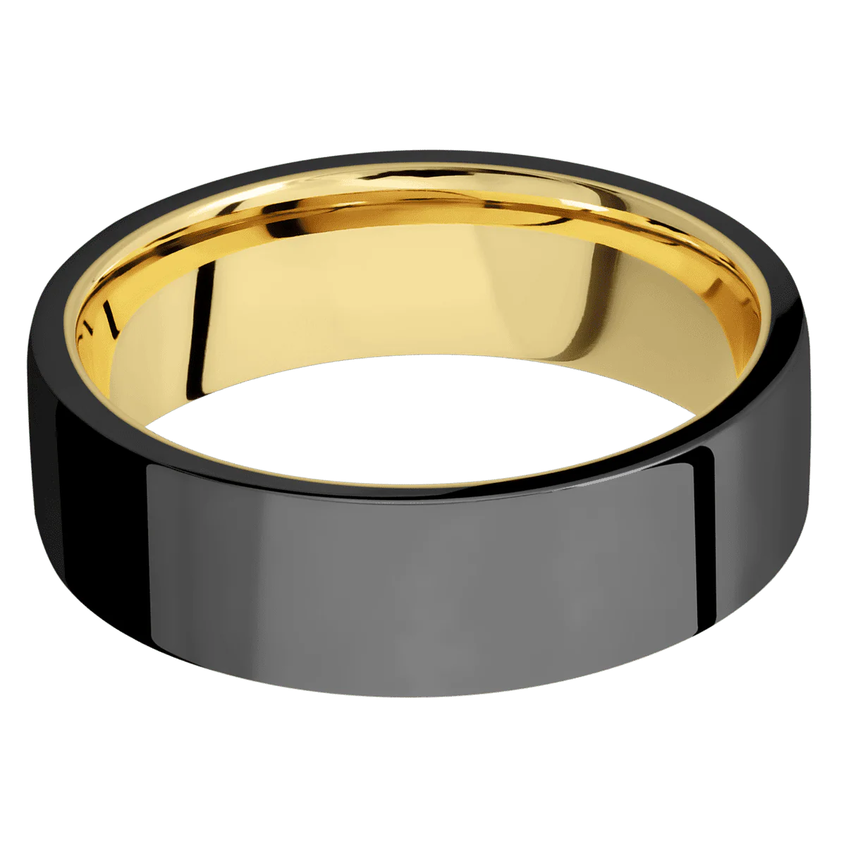 Zirconium + Polish Finish + 18K Yellow Gold - Image 3