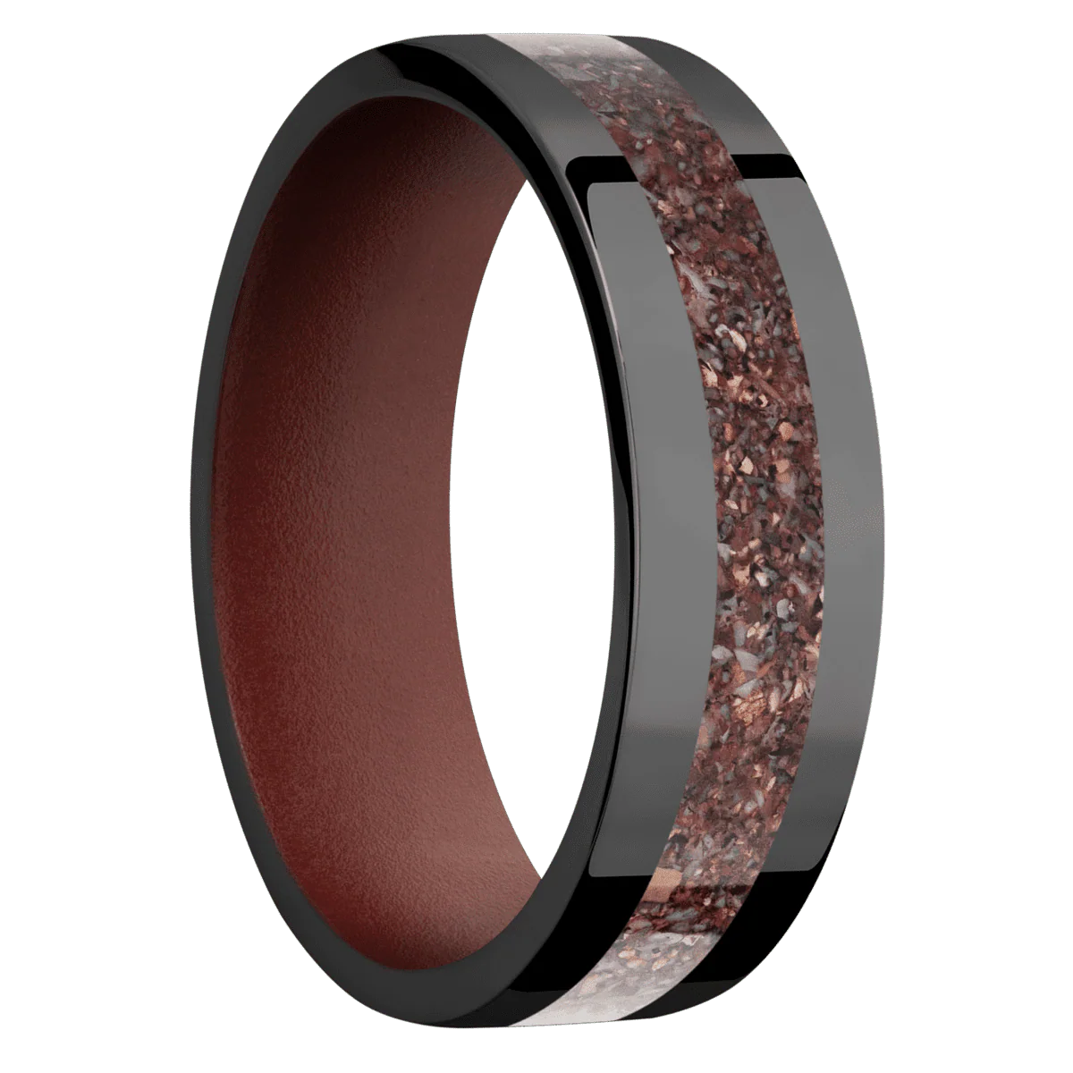 Zirconium + Polish Finish + Crimson