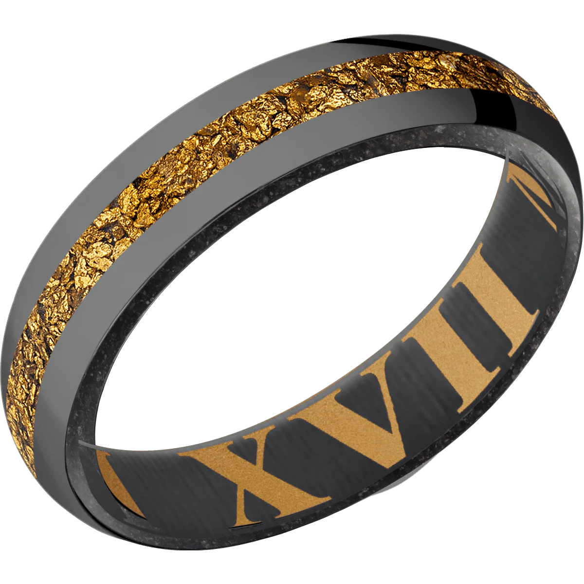 Zirconium + Polish Finish + Gold - Image 2