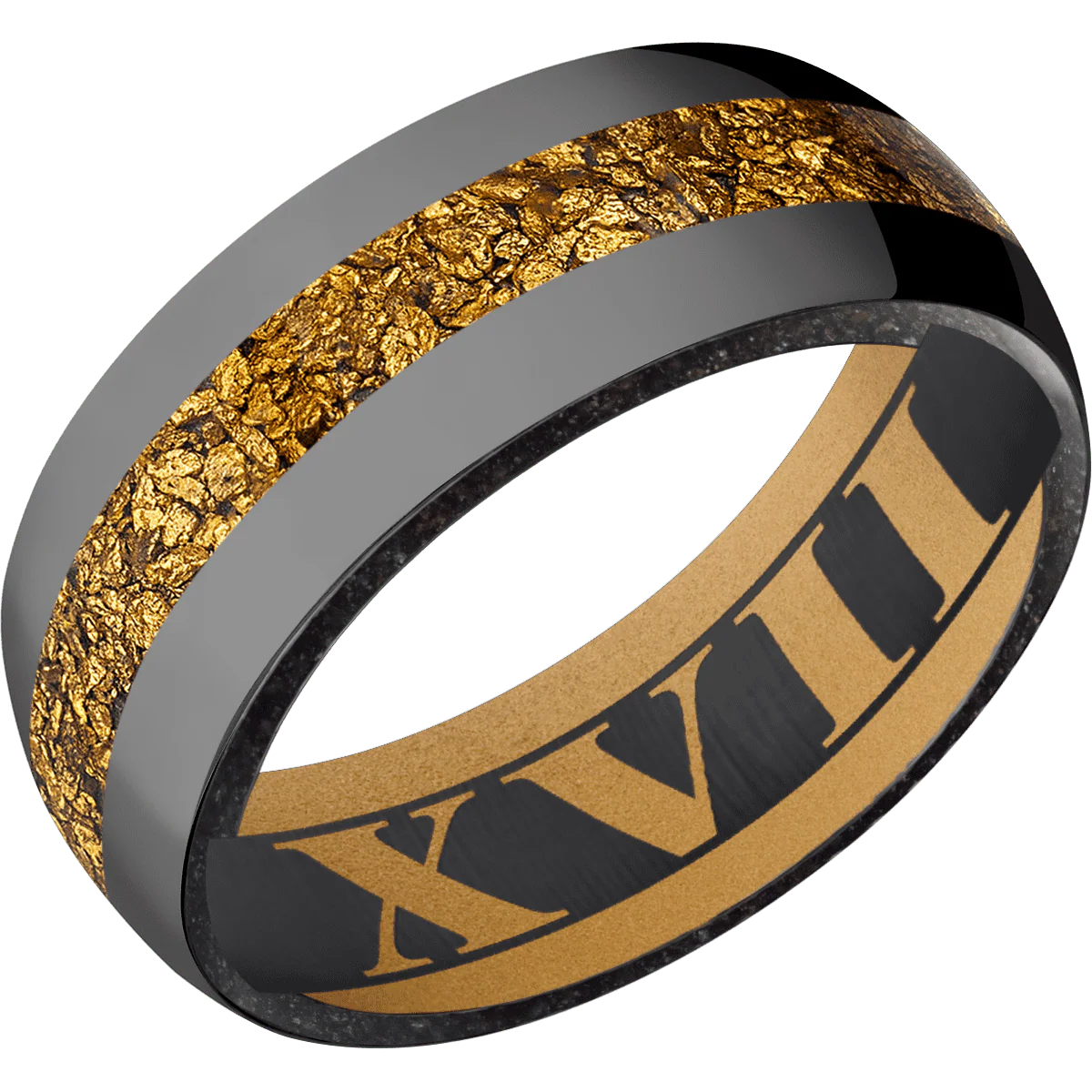 Zirconium + Polish Finish + Gold - Image 2
