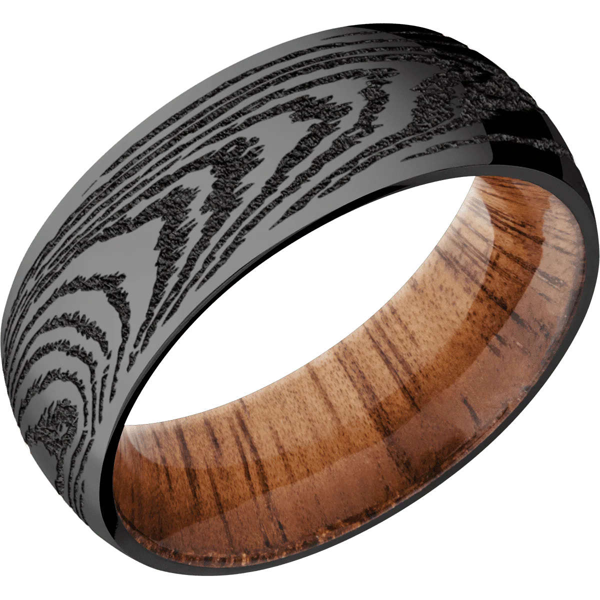Zirconium + Polish Finish + Koa - Image 2