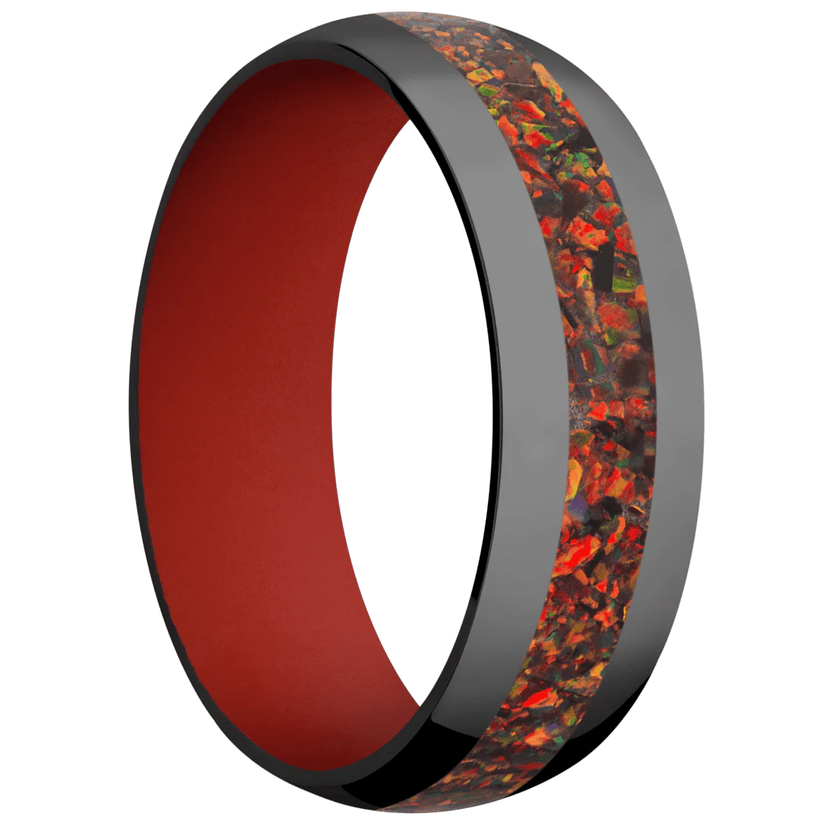 Zirconium + Polish Finish + Red Apple