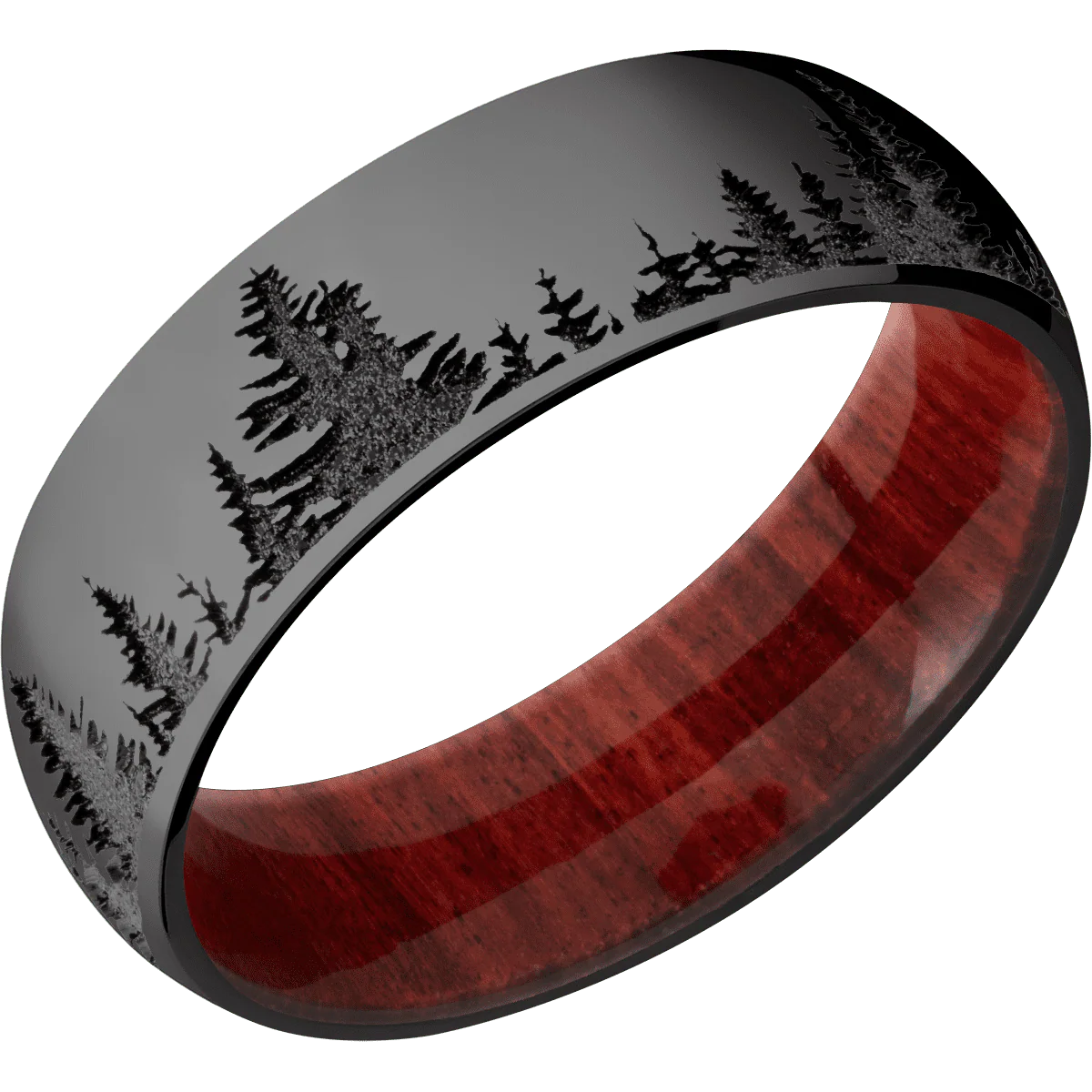 Zirconium + Polish Finish + Red Heart - Image 2