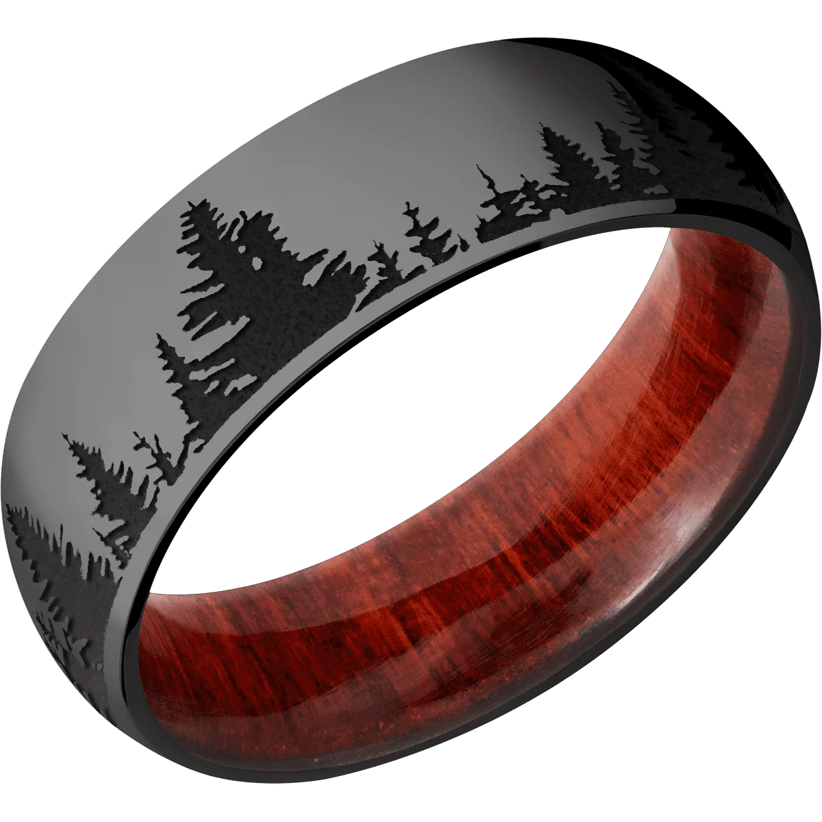 Zirconium + Polish Finish + Red Heart - Image 2