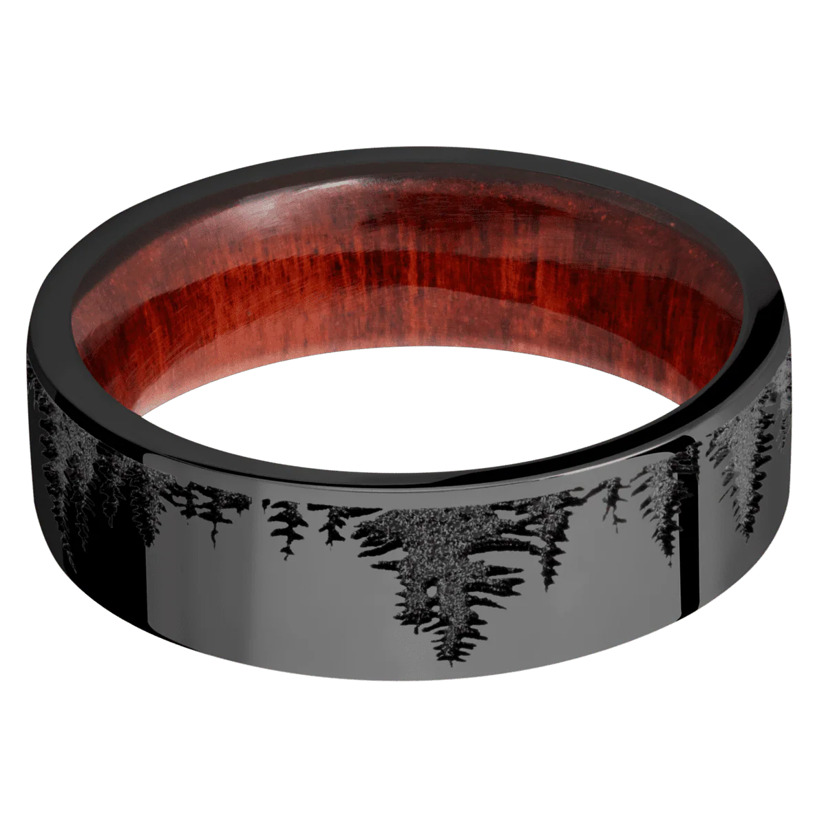 Zirconium + Polish Finish + Red Heart - Image 3