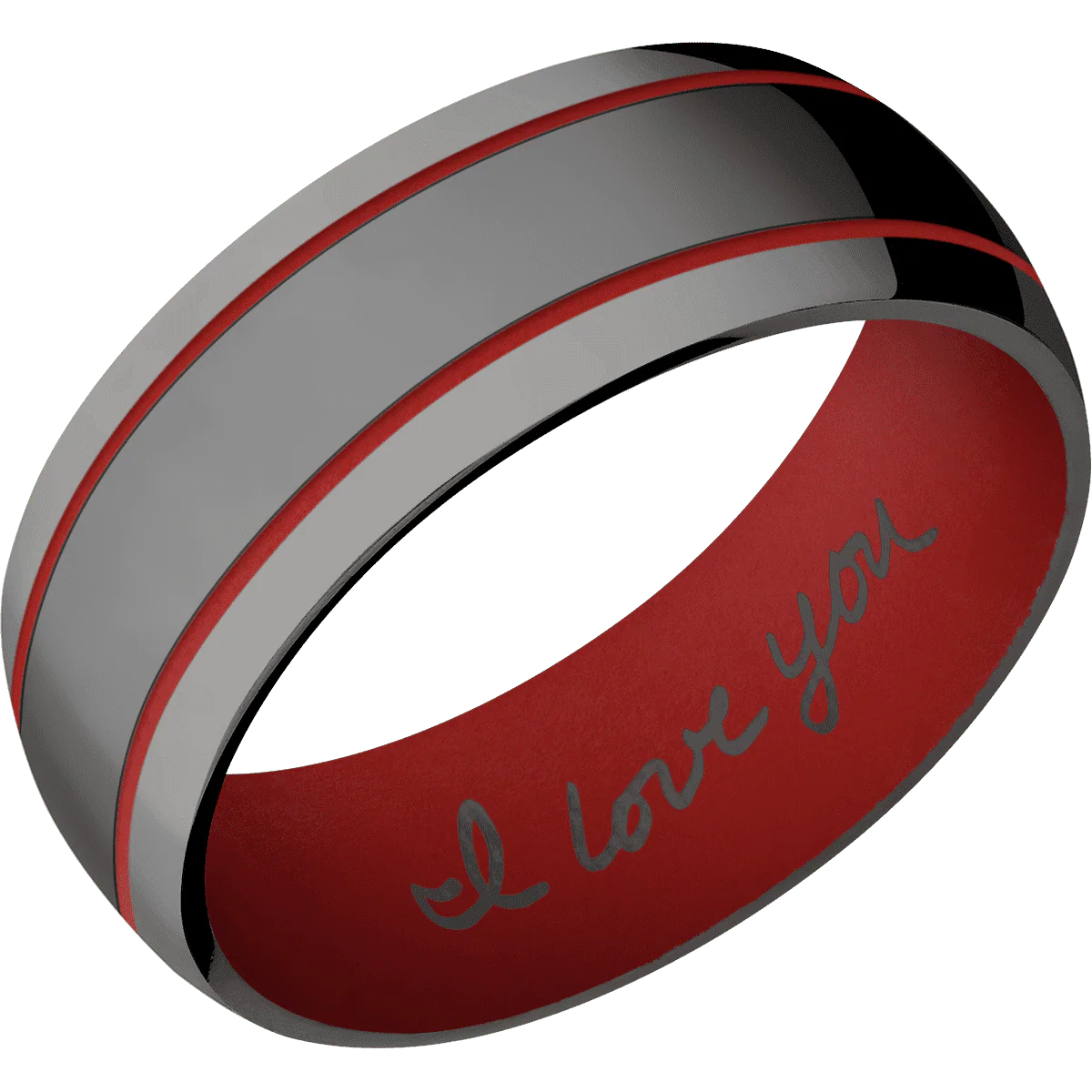 Zirconium + Polish Finish + USMC Red - Image 2