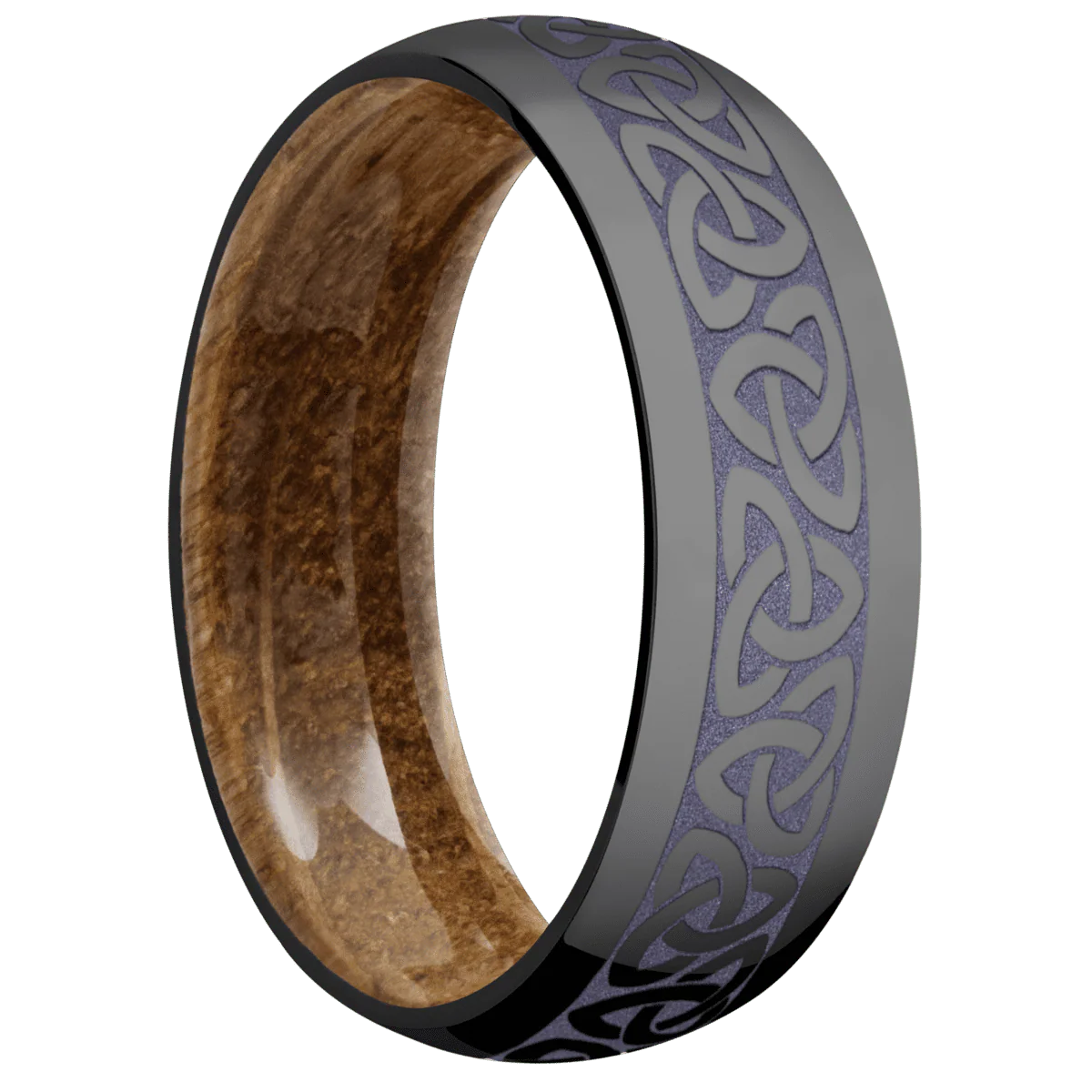 Zirconium + Polish Finish + Whiskey Barrel