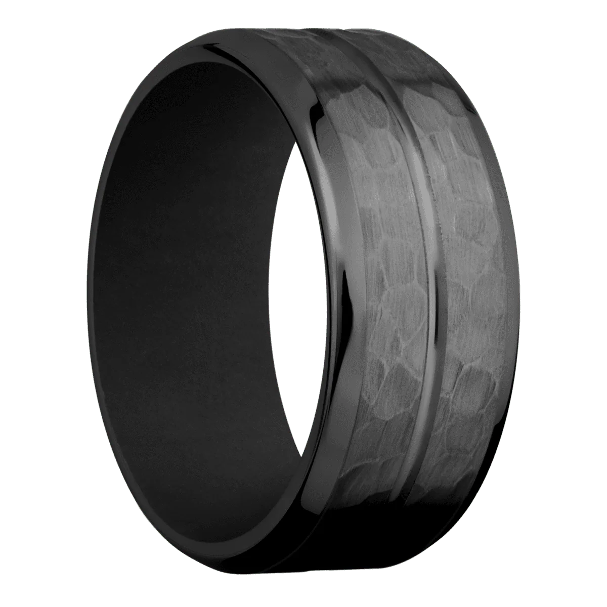 Zirconium + Polish , Hammer Finish + Black