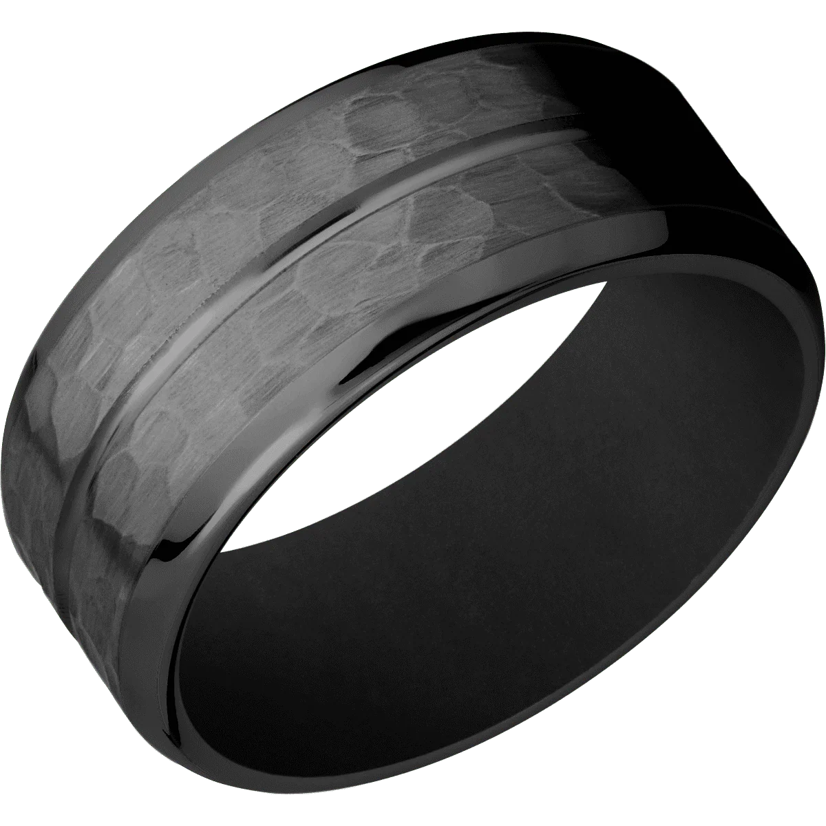 Zirconium + Polish , Hammer Finish + Black - Image 2