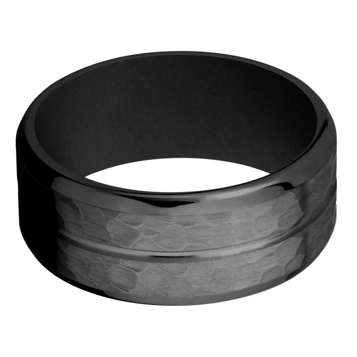 Zirconium + Polish , Hammer Finish + Black - Image 3