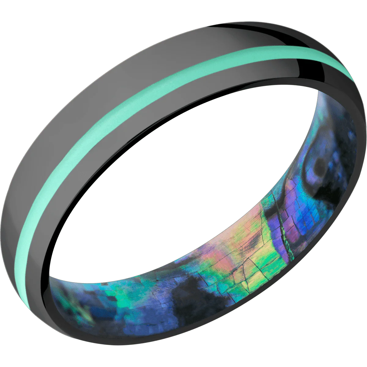 Zirconium + Polish , Polish Finish + Abalone - Image 2