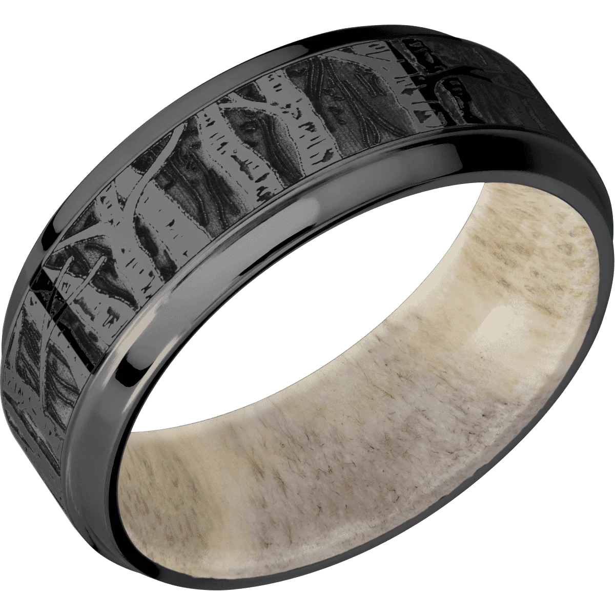 Zirconium + Polish , Polish Finish + Antler - Image 2