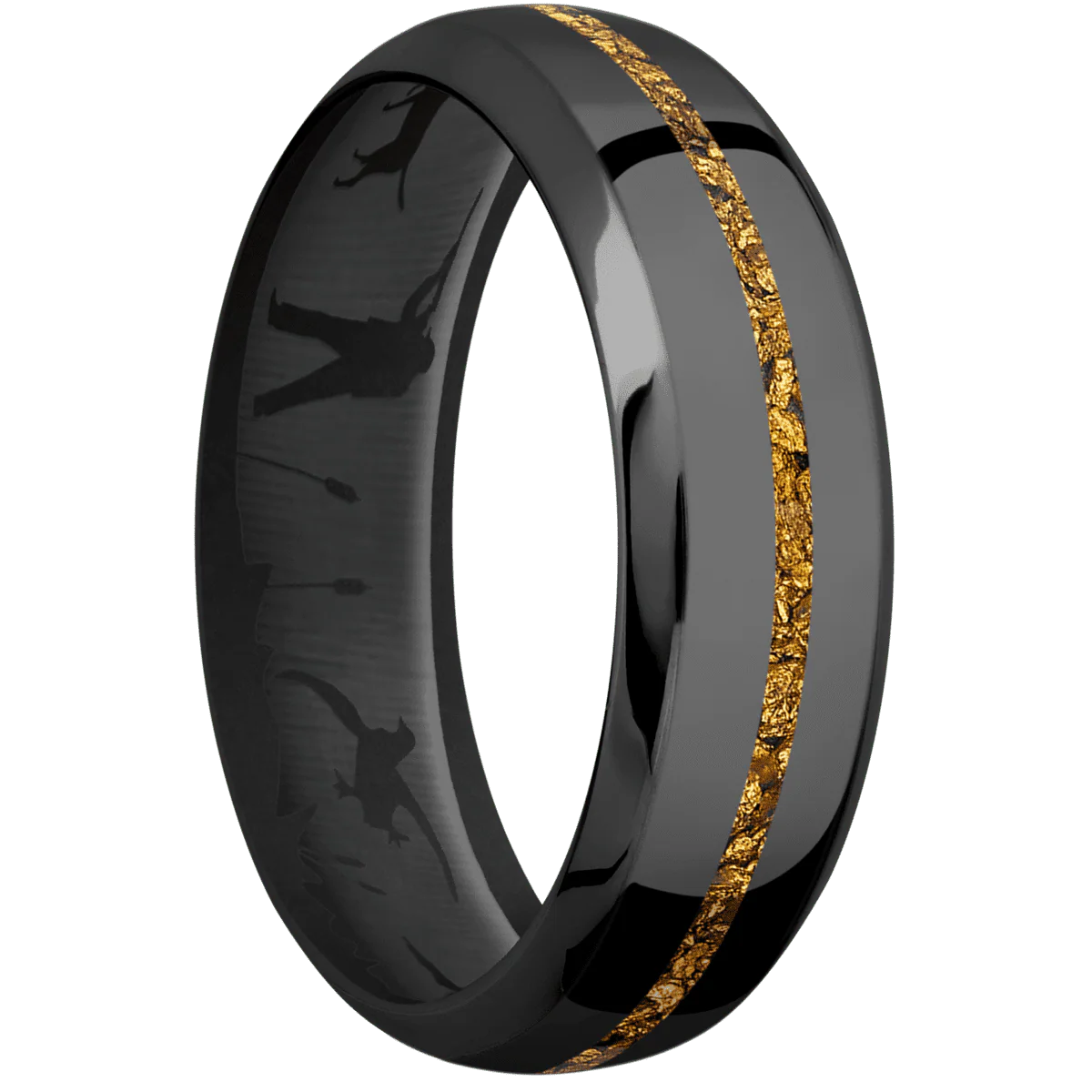 Zirconium + Polish , Polish Finish + Black