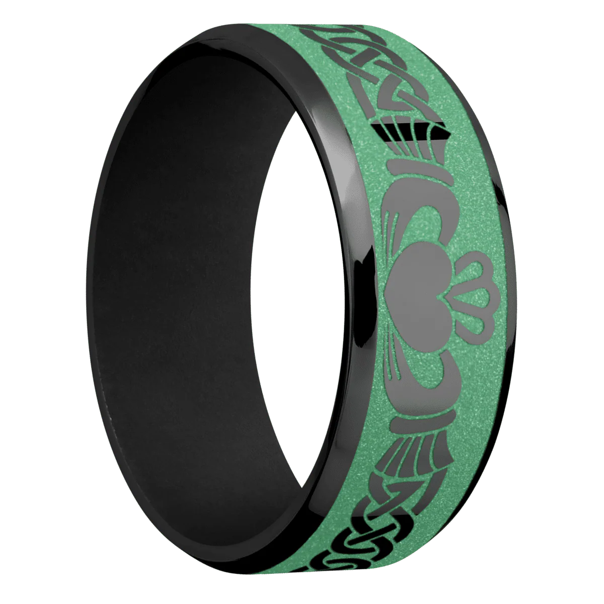 Zirconium + Polish , Polish Finish + Black