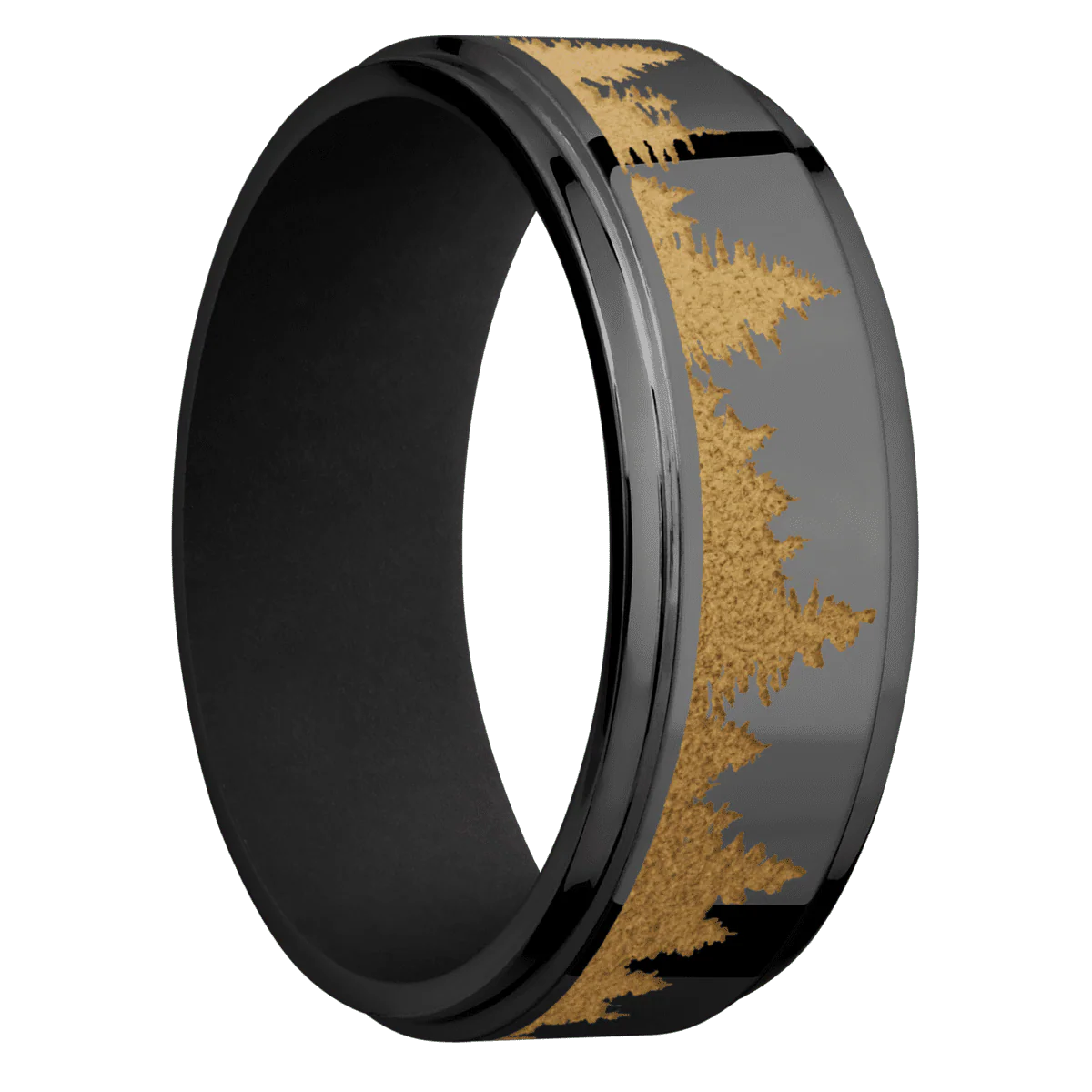 Zirconium + Polish , Polish Finish + Black