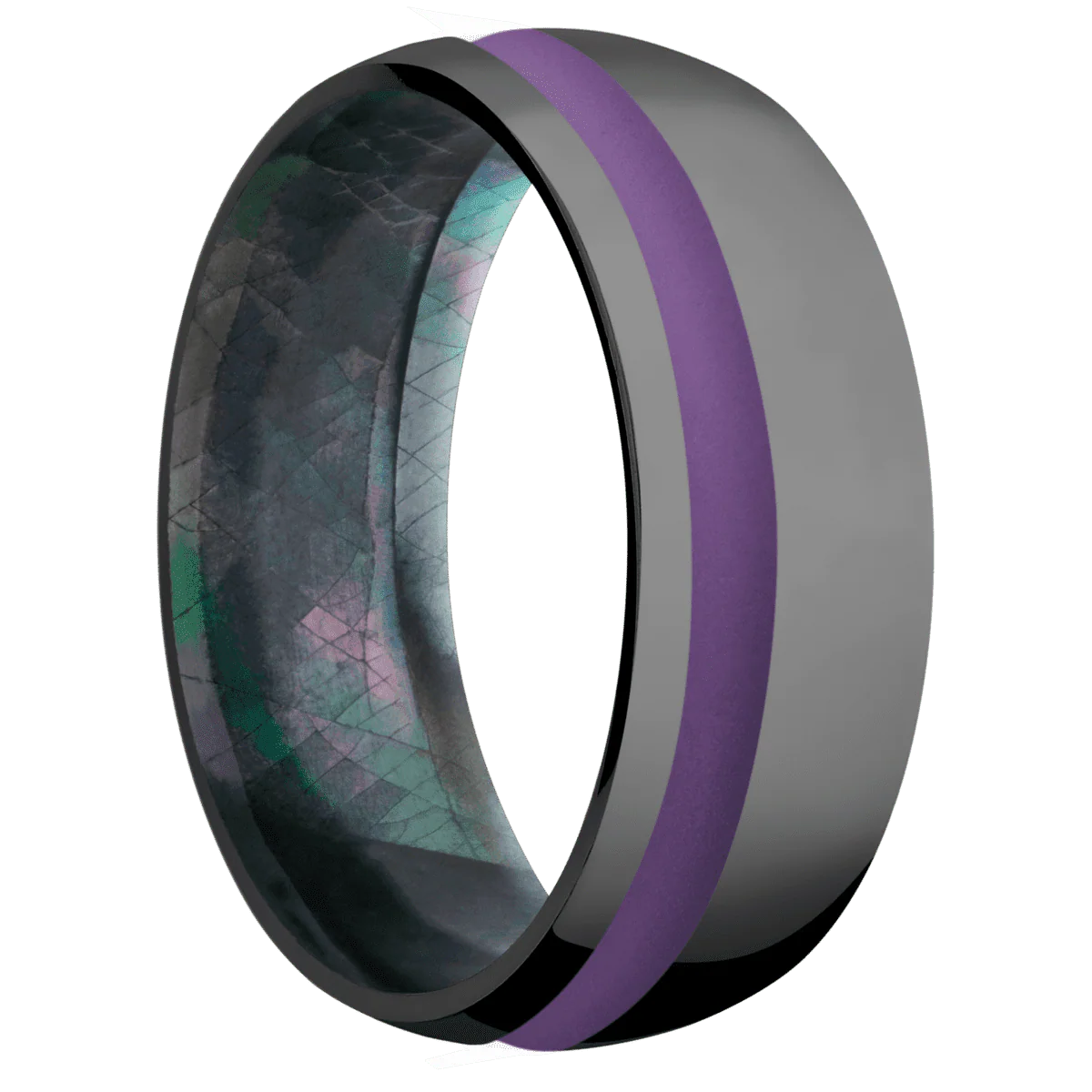 Zirconium + Polish , Polish Finish + Black Mother of Pearl