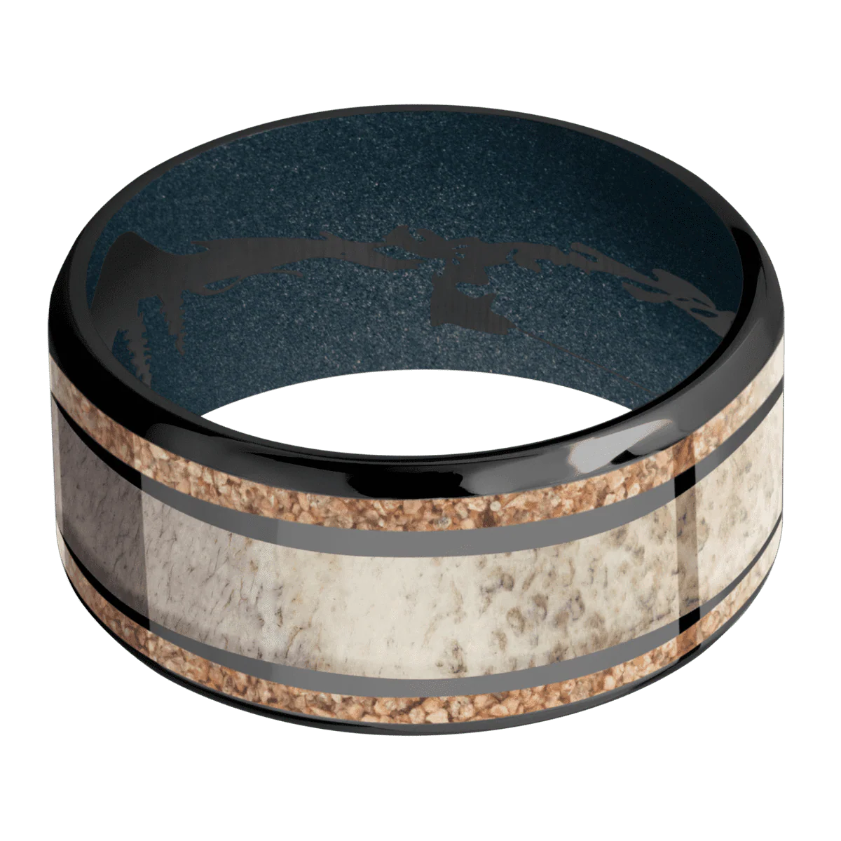 Zirconium + Polish , Polish Finish + Blue Titanium - Image 3