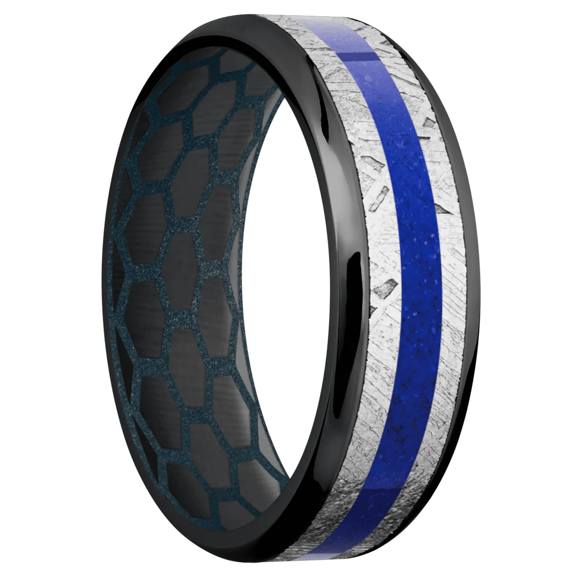 Zirconium + Polish , Polish Finish + Blue Titanium