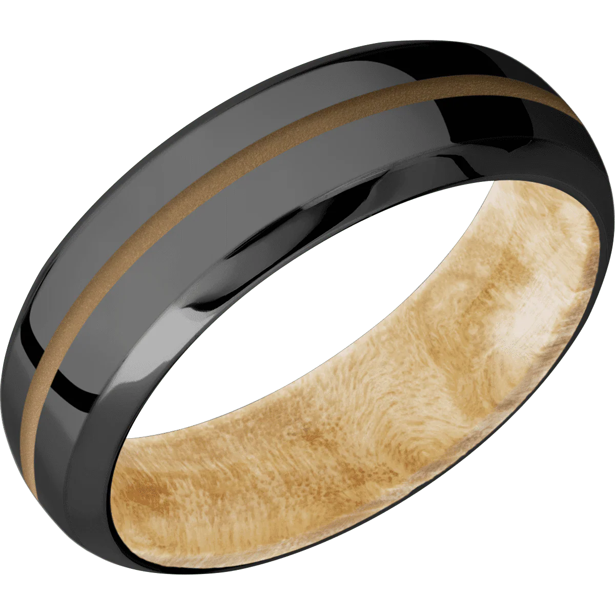 Zirconium + Polish , Polish Finish + Boxelder Burl - Image 2