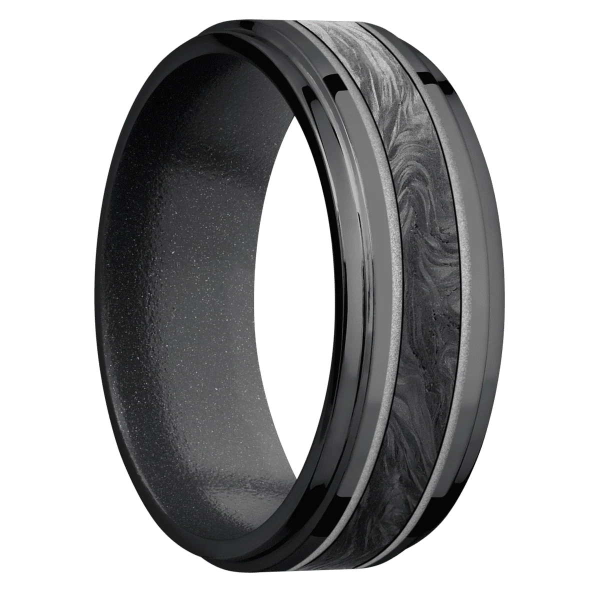 Zirconium + Polish , Polish Finish + Dark Grey