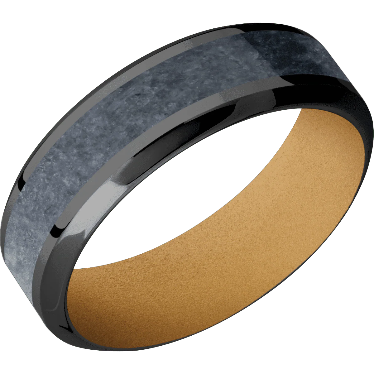 Zirconium + Polish , Polish Finish + Gold - Image 2