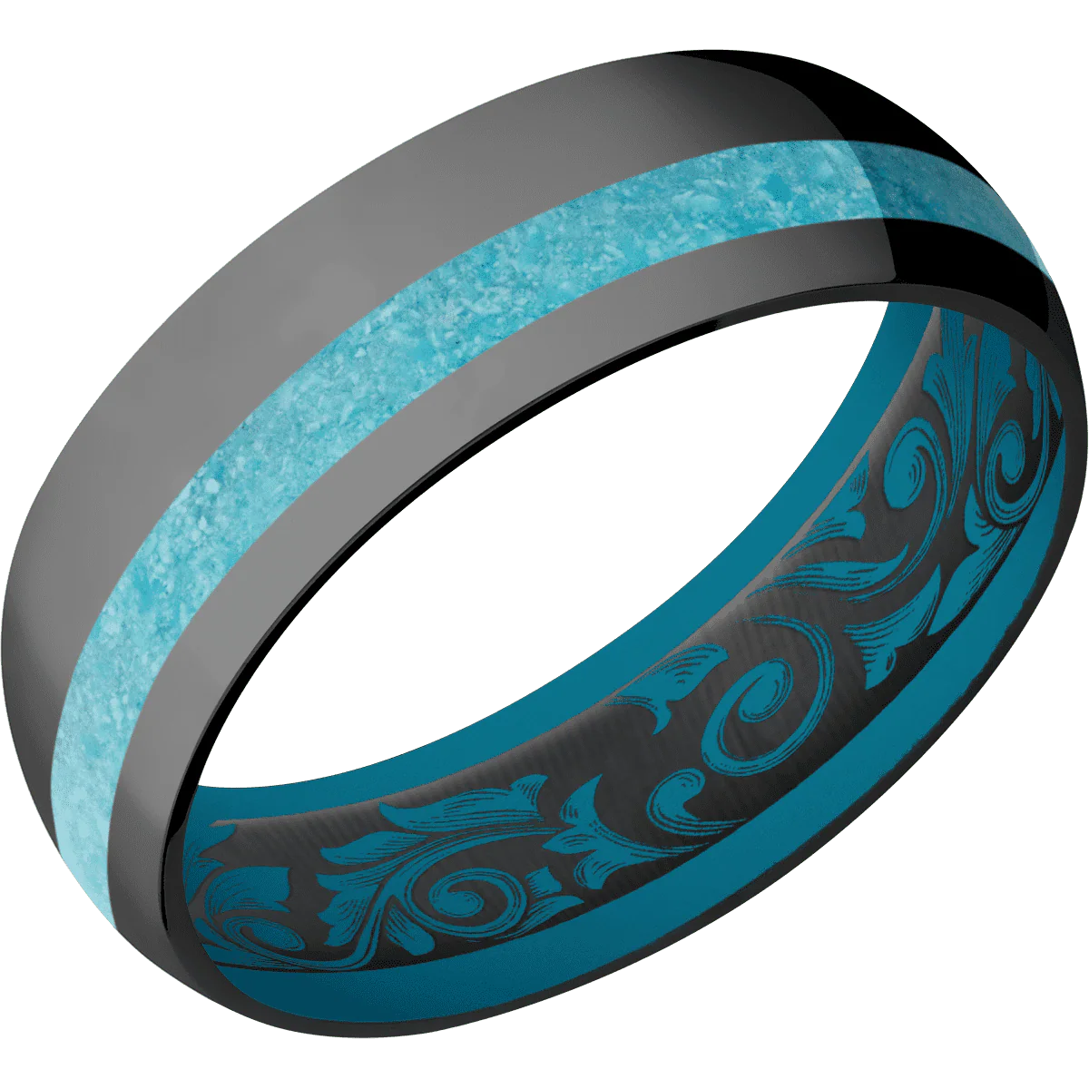 Zirconium + Polish , Polish Finish + Sea Blue - Image 2