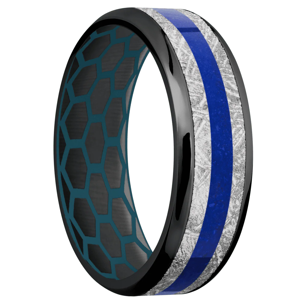 Zirconium + Polish , Polish Finish + Sky Blue