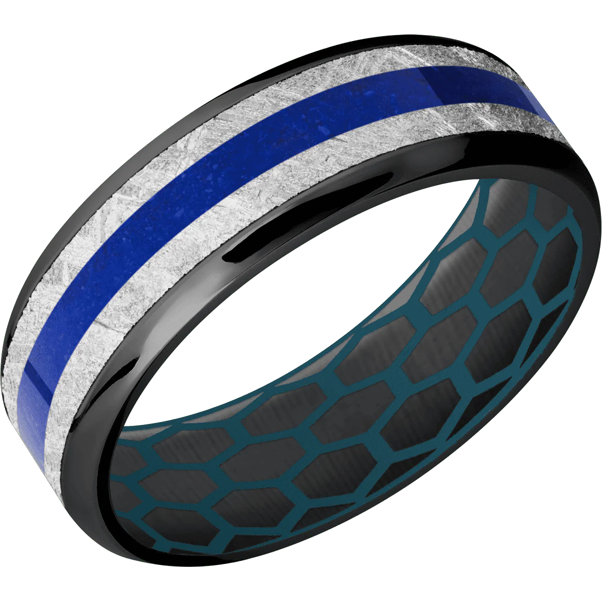 Zirconium + Polish , Polish Finish + Sky Blue - Image 2