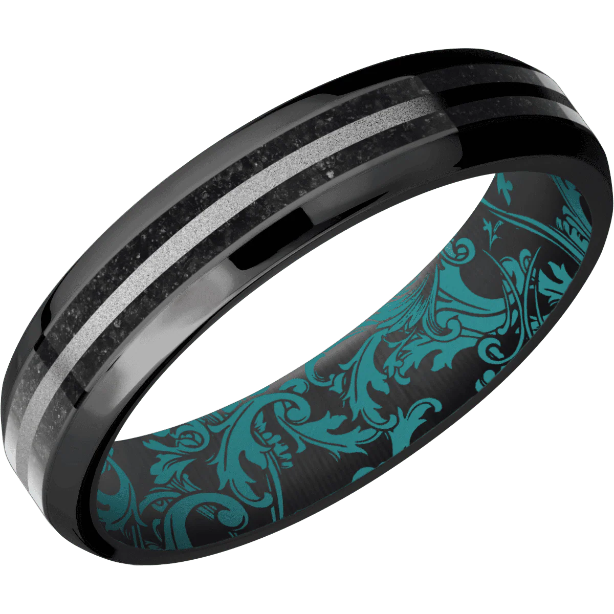 Zirconium + Polish , Polish Finish + Teal - Image 2
