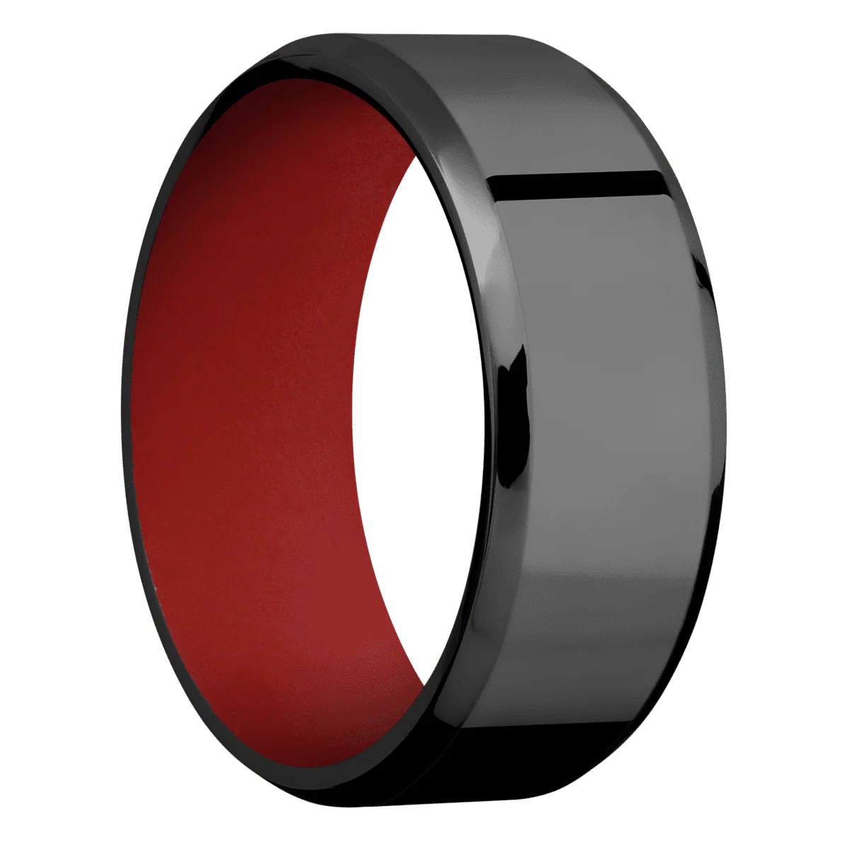 Zirconium + Polish , Polish Finish + USMC Red