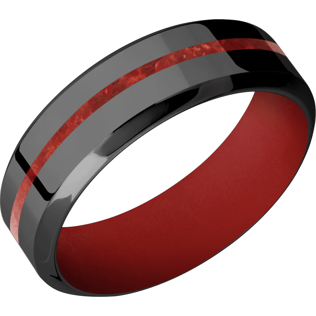 Zirconium + Polish , Polish Finish + USMC Red - Image 2