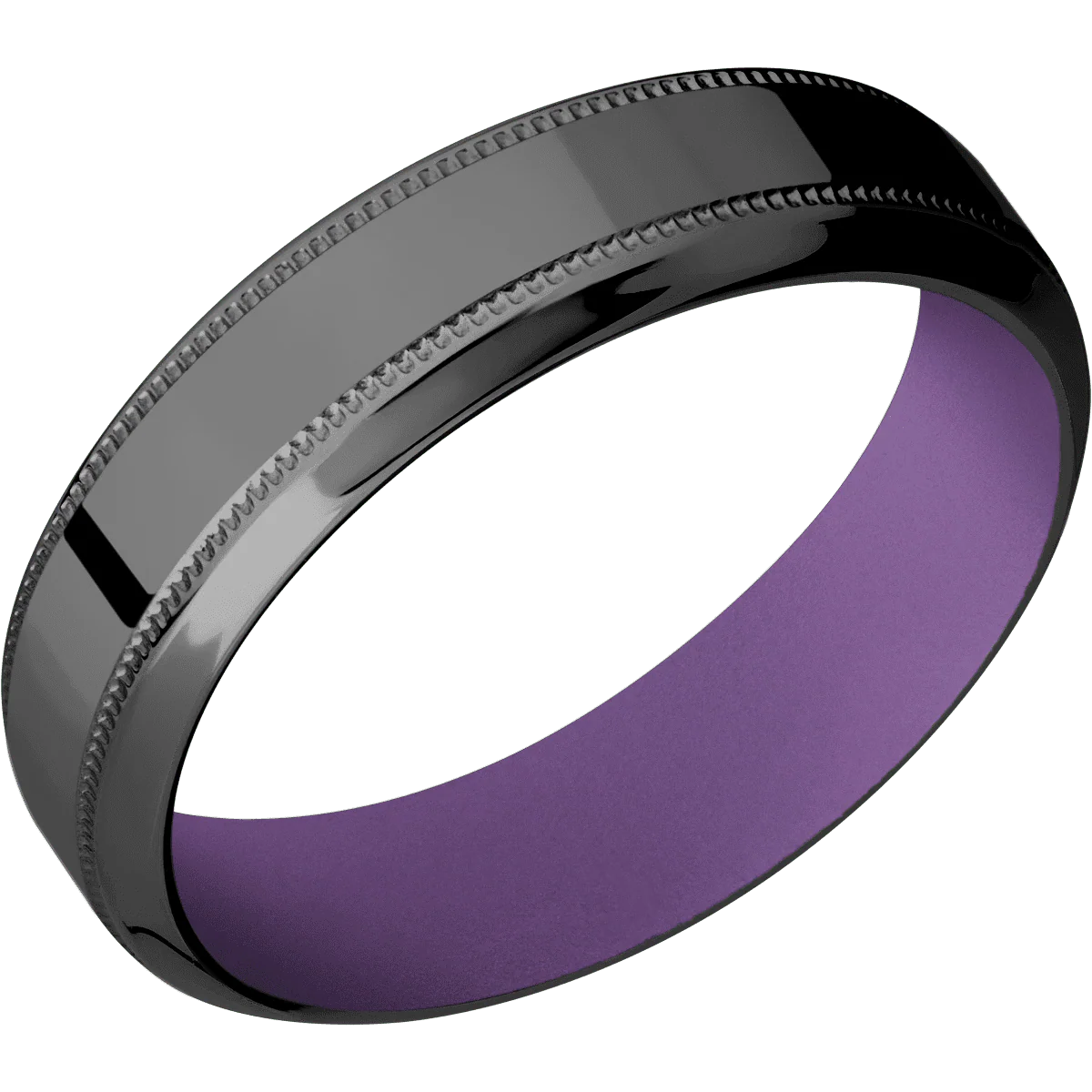 Zirconium + Polish , Polish Finish + Wild Purple - Image 2