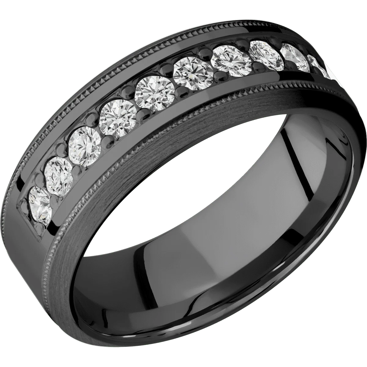 Zirconium + Polish , Satin Finish - Image 2