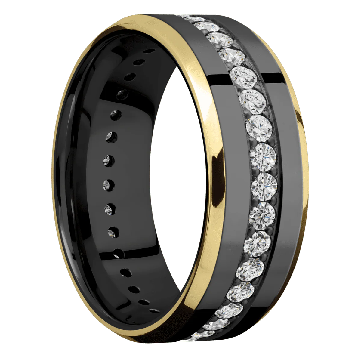 Zirconium + Polish , Satin Finish