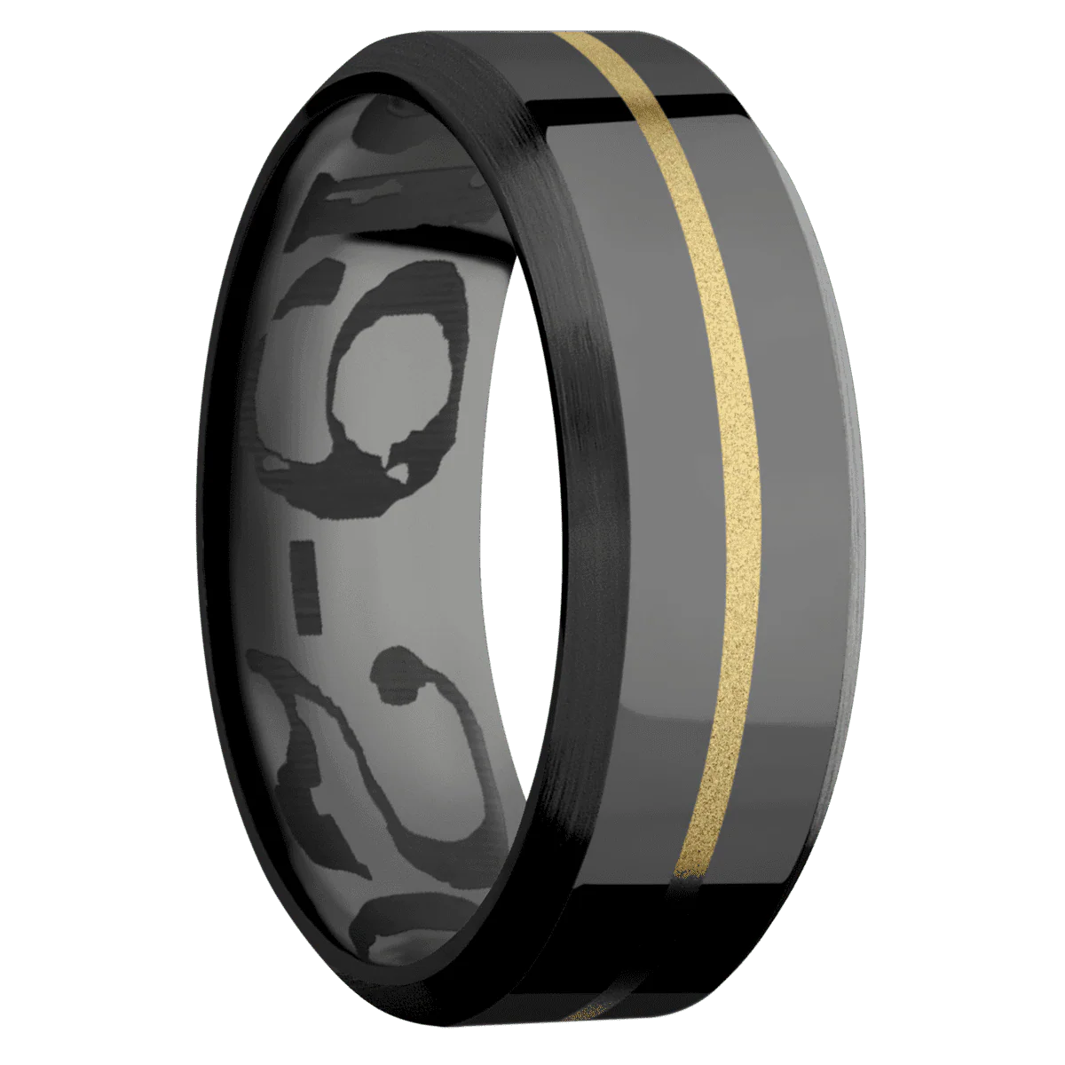 Zirconium + Polish , Satin Finish