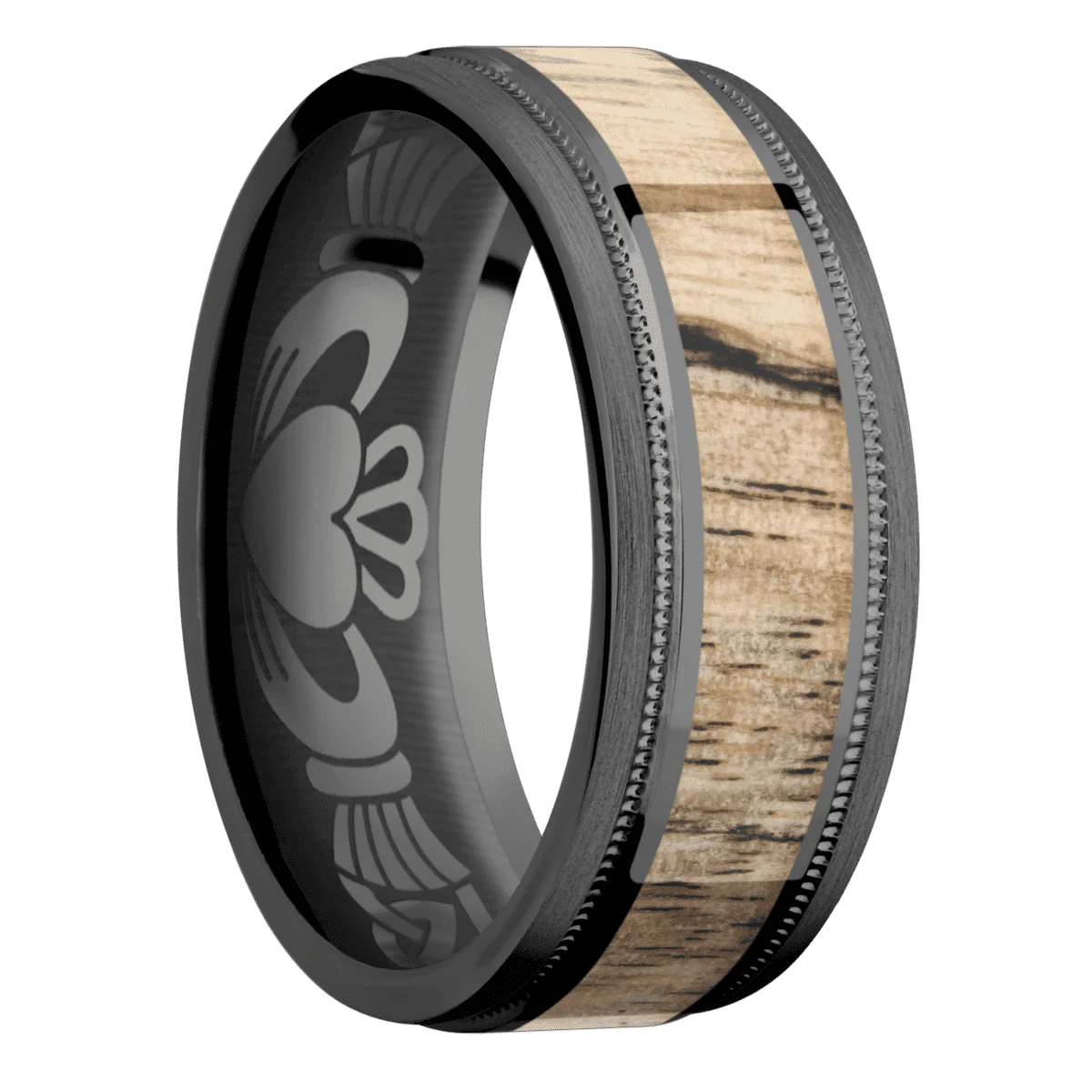 Zirconium + Polish , Satin Finish