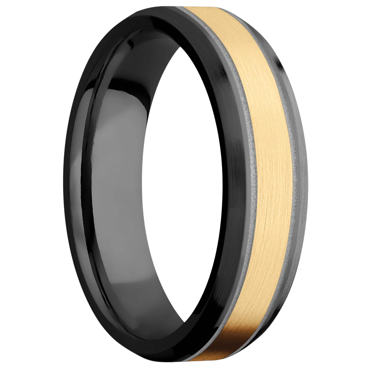 Zirconium + Polish , Satin Finish