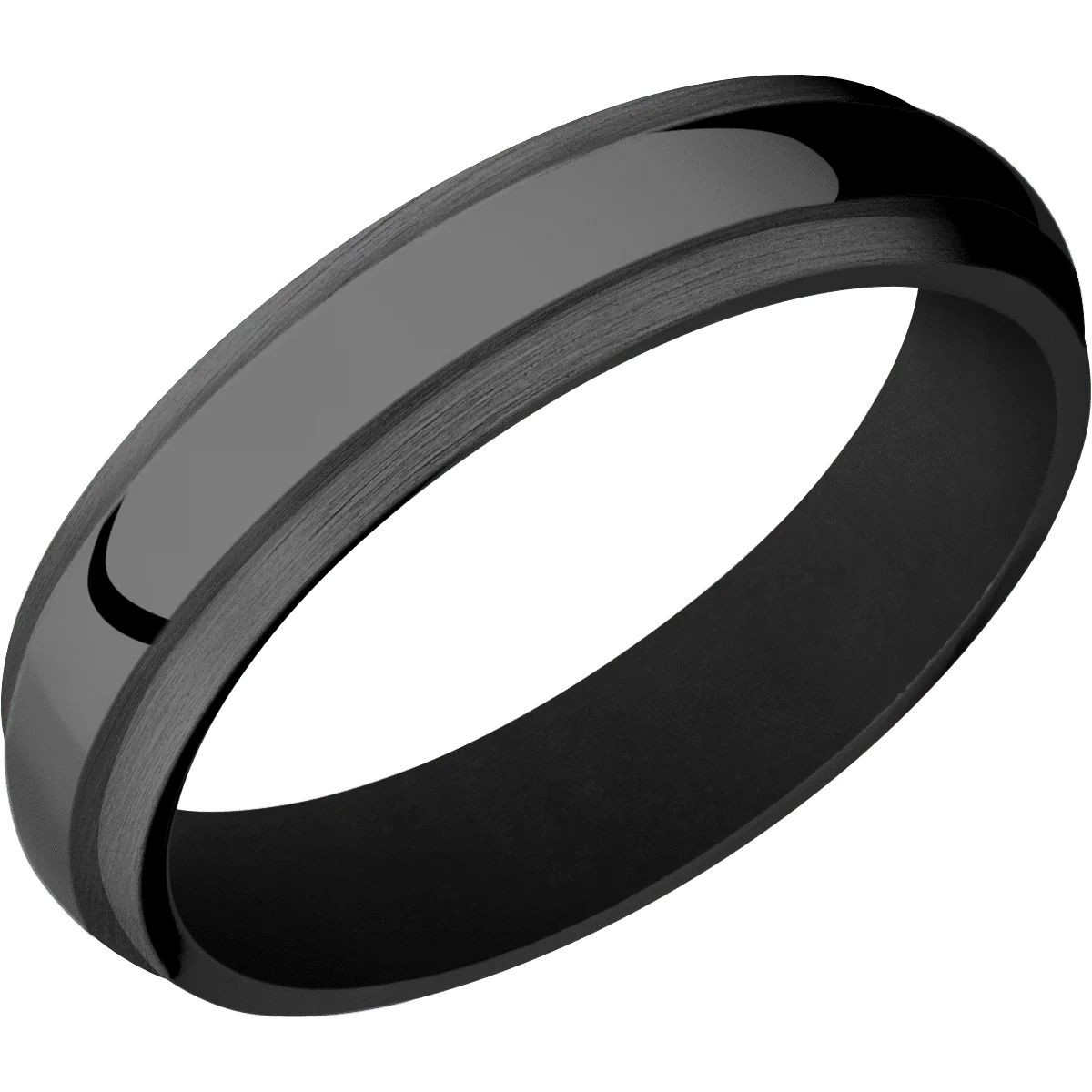 Zirconium + Polish , Satin Finish + Black - Image 2