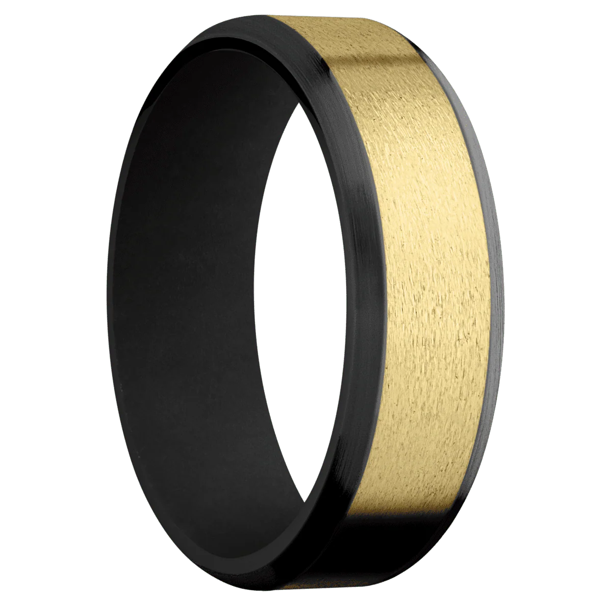 Zirconium + Polish , Satin Finish + Black