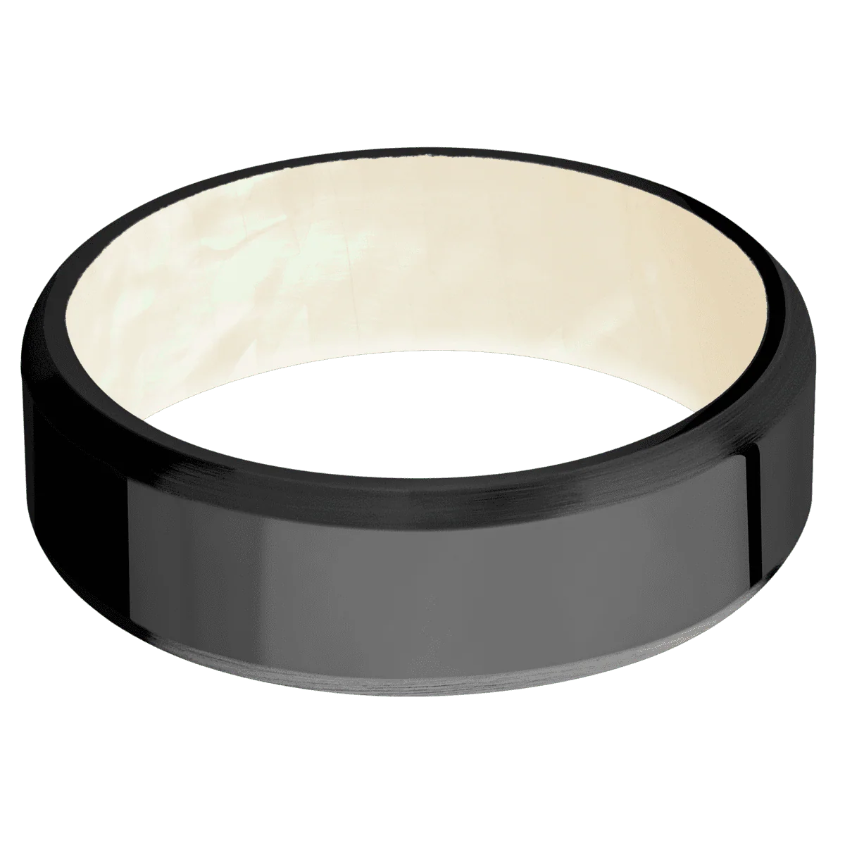 Zirconium + Polish , Satin Finish + Freshwater Mother of Pearl - Image 3