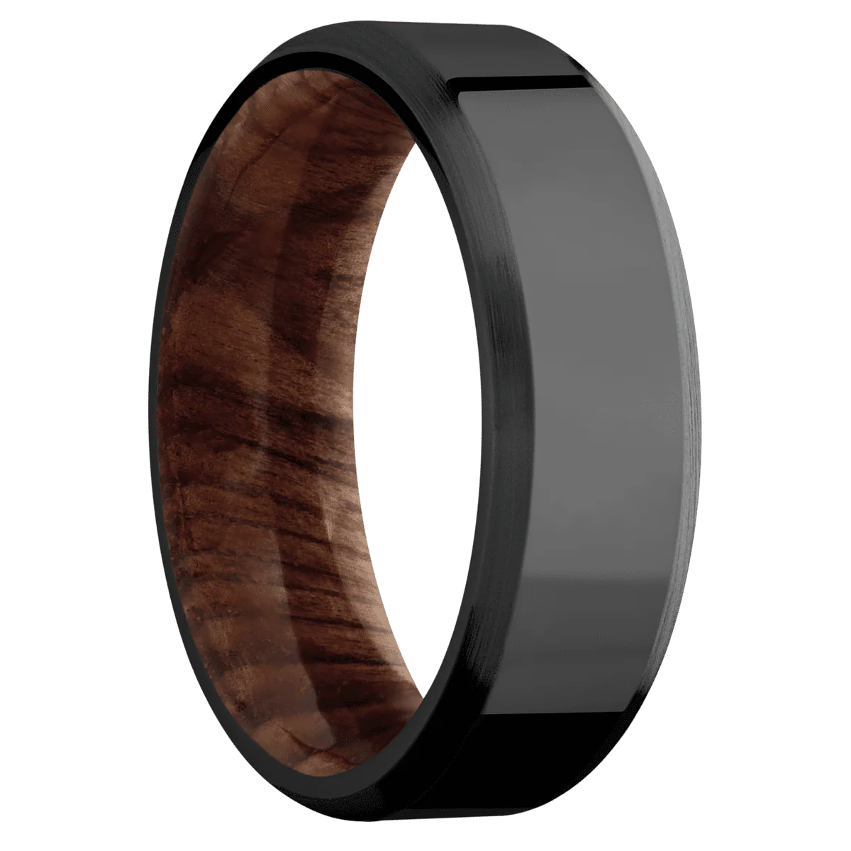 Zirconium + Polish , Satin Finish + Sequoia