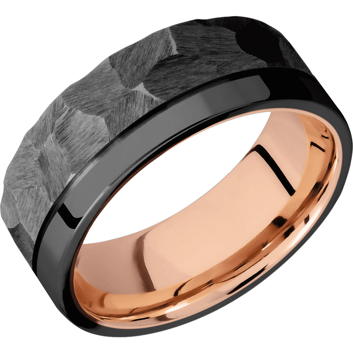 Zirconium + Rock , Polish Finish + 14K Rose Gold - Image 2
