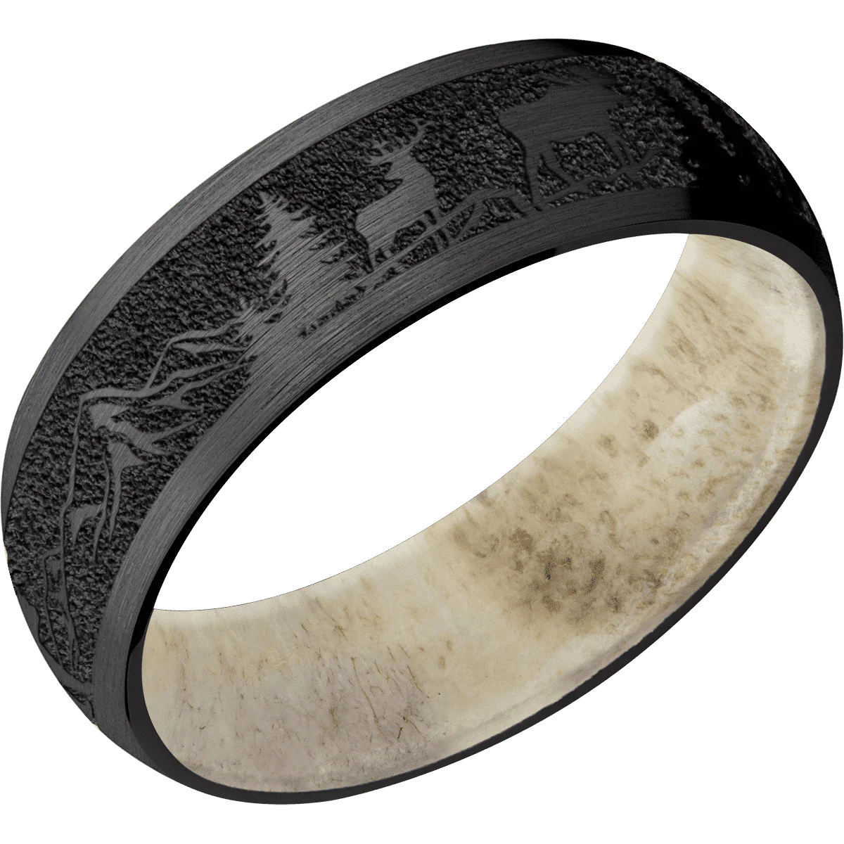 Zirconium + Satin Finish + Antler - Image 2