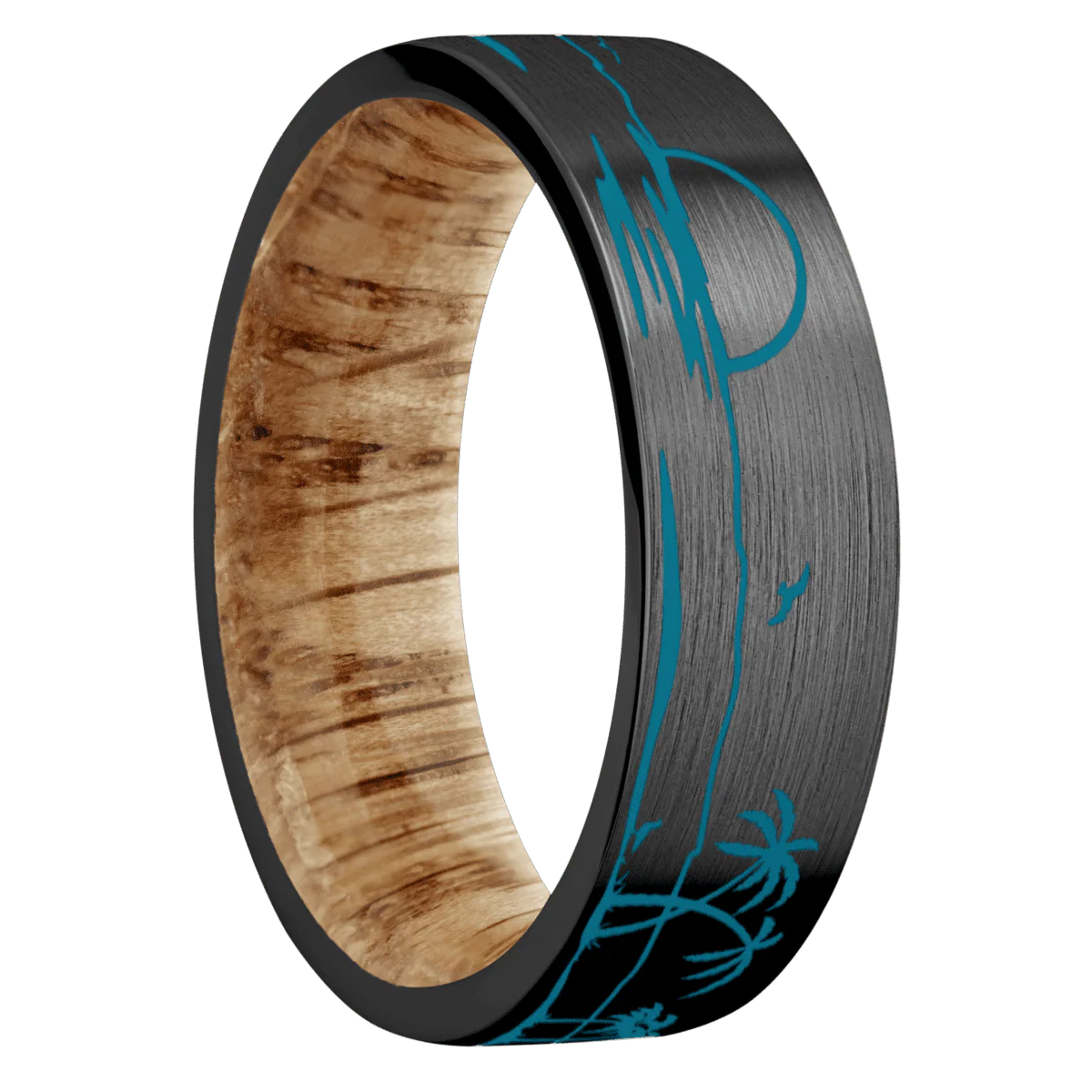 Zirconium + Satin Finish + Natural Oak