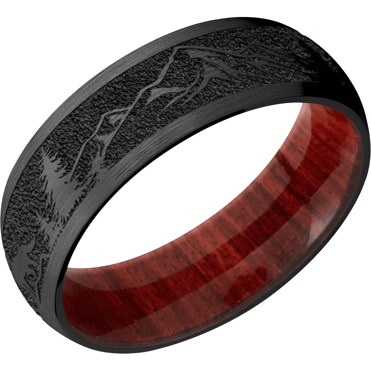 Zirconium + Satin Finish + Red Heart - Image 2
