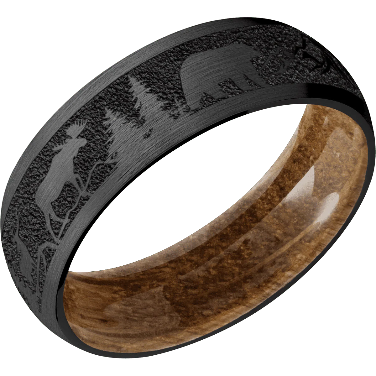 Zirconium + Satin Finish + Whiskey Barrel - Image 2
